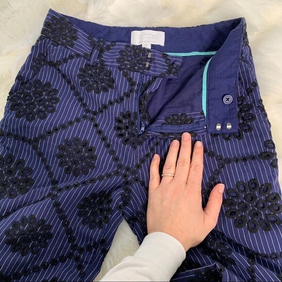 Ett:twa embroidered wide leg high waist pants - Picture 4 of 8